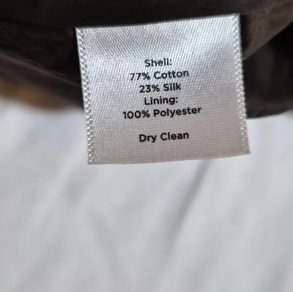 ​Talbots Petites Silk Blend Sheath Dress & Cropped Jacket Set Brown Size 16P - Picture 5 of 16